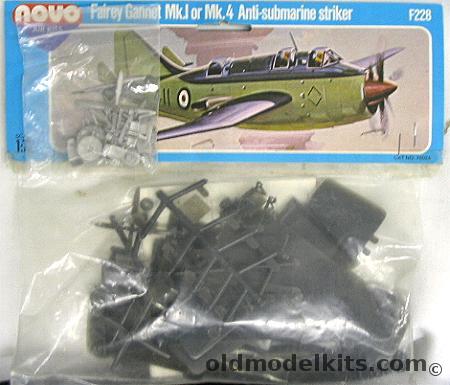 Novo 1/72 Fairey Gannet Mk.1 or Mk.4 Bagged with Aeroclub Metal Details, F228 plastic model kit